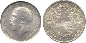 1/2 Crown Vereinigtes Königreich von Großbritannien und Irland (1801-1922) Silber George V (1865-1936)