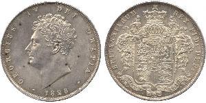 1/2 Crown Vereinigtes Königreich von Großbritannien und Irland (1801-1922) Silber Georg IV (1762-1830)