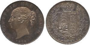 1/2 Crown Vereinigtes Königreich von Großbritannien und Irland (1801-1922) Silber Victoria (1819 - 1901)