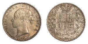 1/2 Crown Vereinigtes Königreich von Großbritannien und Irland (1801-1922) Silber Victoria (1819 - 1901)