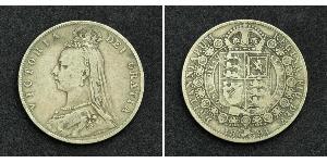 1/2 Crown Vereinigtes Königreich von Großbritannien und Irland (1801-1922) Silber Victoria (1819 - 1901)
