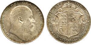 1/2 Crown Vereinigtes Königreich von Großbritannien und Irland (1801-1922) Silber Eduard VII (1841-1910)
