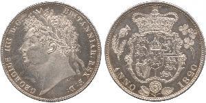1/2 Crown Vereinigtes Königreich von Großbritannien und Irland (1801-1922) Silber Georg IV (1762-1830)