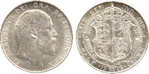 1/2 Crown Vereinigtes Königreich von Großbritannien und Irland (1801-1922) Silber Eduard VII (1841-1910)