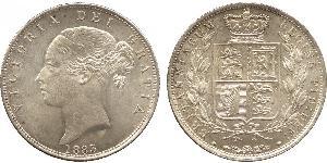 1/2 Crown Vereinigtes Königreich von Großbritannien und Irland (1801-1922) Silber Victoria (1819 - 1901)