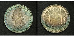 1/2 Crown Vereinigtes Königreich von Großbritannien und Irland (1801-1922) Silber Victoria (1819 - 1901)
