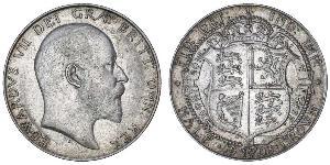 1/2 Crown Vereinigtes Königreich von Großbritannien und Irland (1801-1922) Silber Eduard VII (1841-1910)