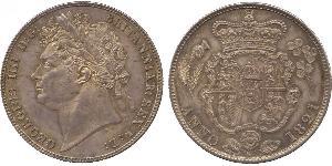 1/2 Crown Vereinigtes Königreich von Großbritannien und Irland (1801-1922) Silber Georg IV (1762-1830)