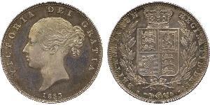 1/2 Crown Vereinigtes Königreich von Großbritannien und Irland (1801-1922) Silber Victoria (1819 - 1901)