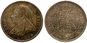 1/2 Crown Vereinigtes Königreich von Großbritannien und Irland (1801-1922) Silber Victoria (1819 - 1901)