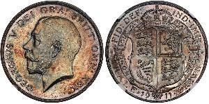 1/2 Crown Vereinigtes Königreich von Großbritannien und Irland (1801-1922) Silber George V (1865-1936)