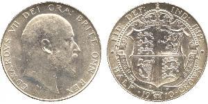 1/2 Crown Vereinigtes Königreich von Großbritannien und Irland (1801-1922) Silber Eduard VII (1841-1910)