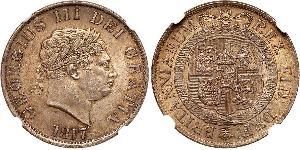 1/2 Crown Vereinigtes Königreich von Großbritannien und Irland (1801-1922) Silber Georg III (1738-1820)