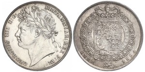 1/2 Crown Vereinigtes Königreich von Großbritannien und Irland (1801-1922) Silber Georg IV (1762-1830)