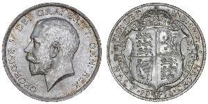 1/2 Crown Vereinigtes Königreich von Großbritannien und Irland (1801-1922) Silber George V (1865-1936)