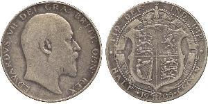 1/2 Crown Vereinigtes Königreich von Großbritannien und Irland (1801-1922) Silber Eduard VII (1841-1910)
