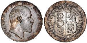 1/2 Crown Vereinigtes Königreich von Großbritannien und Irland (1801-1922) Silber Eduard VII (1841-1910)