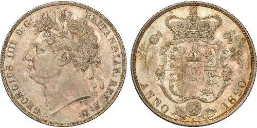 1/2 Crown Vereinigtes Königreich von Großbritannien und Irland (1801-1922) Silber Georg IV (1762-1830)