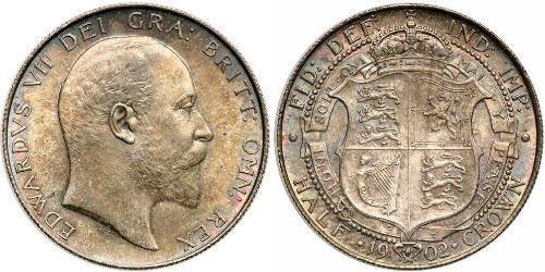 1/2 Crown Vereinigtes Königreich von Großbritannien und Irland (1801-1922) Silber Eduard VII (1841-1910)