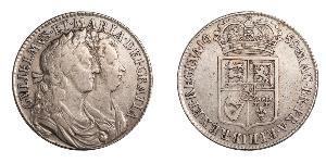 1/2 Crown Kingdom of England (927-1649,1660-1707) Silver William III (1650-1702)