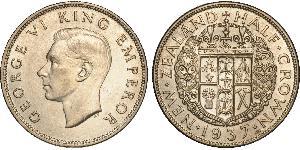 1/2 Crown New Zealand Silver George VI (1895-1952)