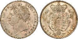 1/2 Crown United Kingdom of Great Britain and Ireland (1801-1922) Silver George IV (1762-1830)