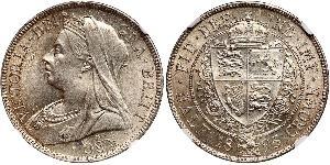 1/2 Crown United Kingdom of Great Britain and Ireland (1801-1922) Silver Victoria (1819 - 1901)