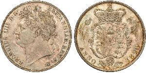 1/2 Crown United Kingdom of Great Britain and Ireland (1801-1922) Silver George IV (1762-1830)