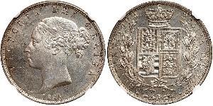 1/2 Crown United Kingdom of Great Britain and Ireland (1801-1922) Silver Victoria (1819 - 1901)