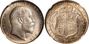 1/2 Crown United Kingdom of Great Britain and Ireland (1801-1922) Silver Edward VII (1841-1910)