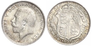 1/2 Crown United Kingdom of Great Britain and Ireland (1801-1922) Silver George V of the United Kingdom (1865-1936)