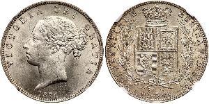 1/2 Crown United Kingdom of Great Britain and Ireland (1801-1922) Silver Victoria (1819 - 1901)
