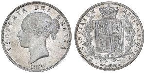 1/2 Crown United Kingdom of Great Britain and Ireland (1801-1922) Silver Victoria (1819 - 1901)