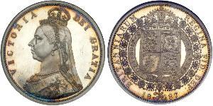 1/2 Crown United Kingdom of Great Britain and Ireland (1801-1922) Silver Victoria (1819 - 1901)