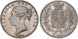 1/2 Crown United Kingdom of Great Britain and Ireland (1801-1922) Silver Victoria (1819 - 1901)