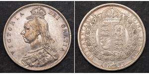 1/2 Crown United Kingdom of Great Britain and Ireland (1801-1922) Silver Victoria (1819 - 1901)