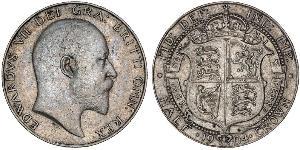1/2 Crown United Kingdom of Great Britain and Ireland (1801-1922) Silver Edward VII (1841-1910)