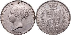1/2 Crown United Kingdom of Great Britain and Ireland (1801-1922) Silver Victoria (1819 - 1901)