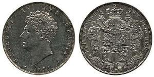 1/2 Crown United Kingdom of Great Britain and Ireland (1801-1922) Silver George IV (1762-1830)