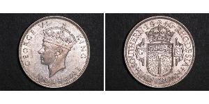 1/2 Crown 南羅德西亞 銀 乔治六世 (1895-1952)