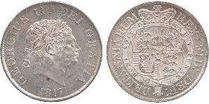 1/2 Crown 大不列颠及爱尔兰联合王国 (1801 - 1922) 銀 喬治三世 (1738-1820)
