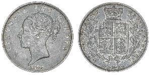1/2 Crown 大不列颠及爱尔兰联合王国 (1801 - 1922) 銀 维多利亚 (英国君主)