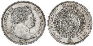 1/2 Crown 大不列颠及爱尔兰联合王国 (1801 - 1922) 銀 喬治三世 (1738-1820)