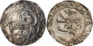 1/2 Daalder 荷蘭共和國 (1581 - 1795) 銀 