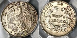 1/2 Decimo Чилі Срібло 