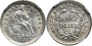 1/2 Dime / 5 Cent États-Unis d