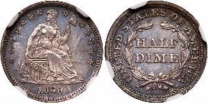 1/2 Dime / 5 Cent États-Unis d