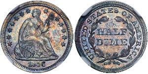1/2 Dime / 5 Cent États-Unis d