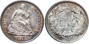 1/2 Dime / 5 Cent États-Unis d
