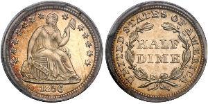 1/2 Dime / 5 Cent États-Unis d